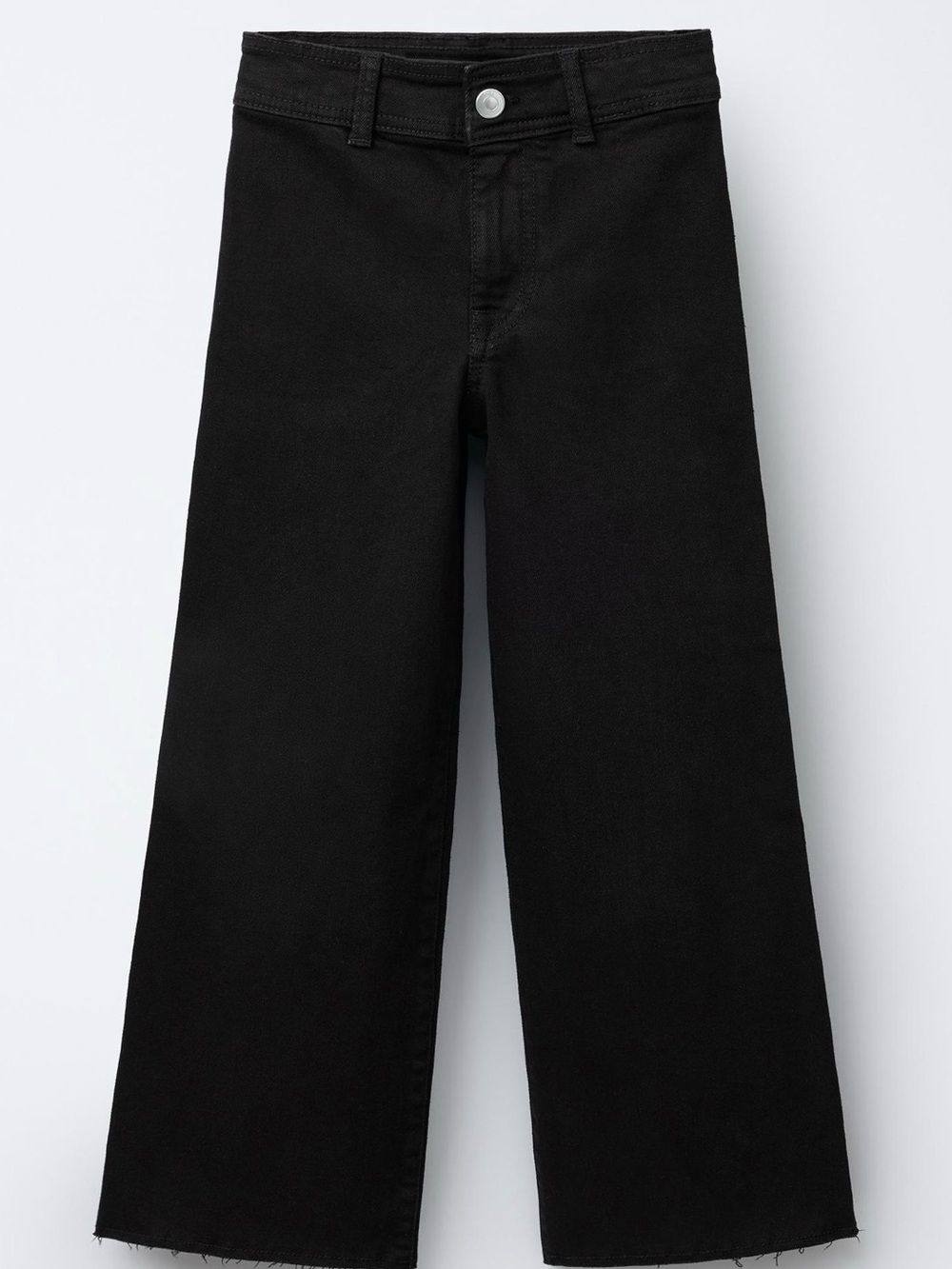 Zara Marine Black Wide-Leg High-Rise Jeans Sz 11- 12